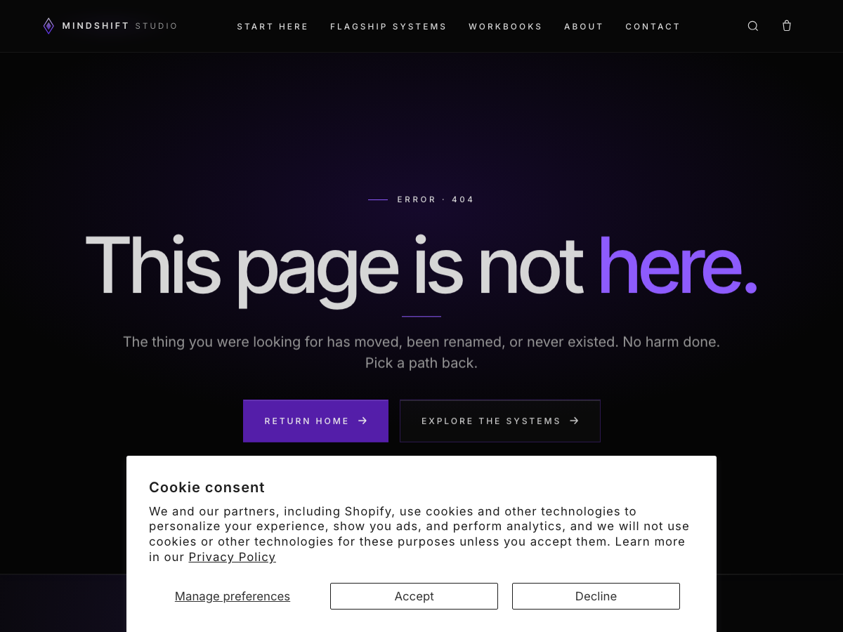 MindShift Studio blog page